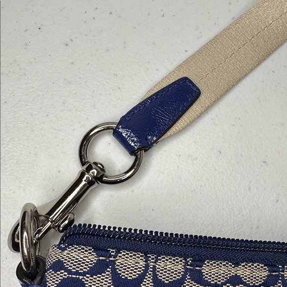 Coach RARE North/South Swingpack Navy Signature Crossbody - Style F51163 - Picture 15 of 16